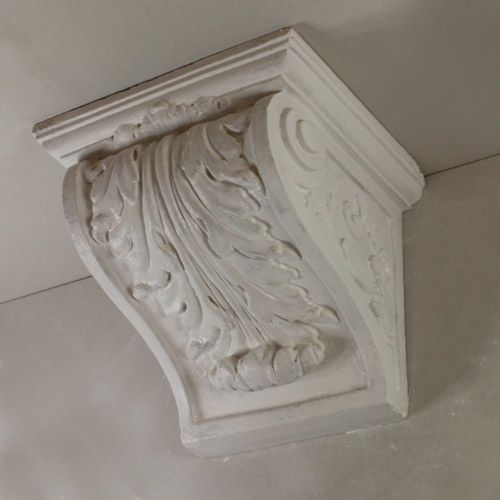 Small corbel with leaf designs from heritage plaster services